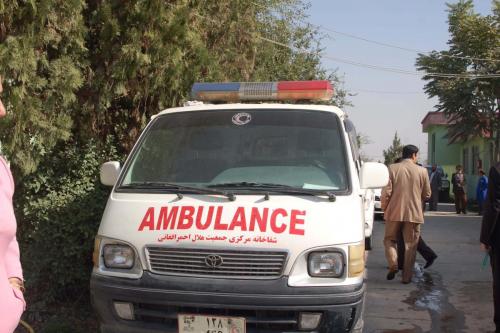 Ein Krankenwagen in Afghanistan.